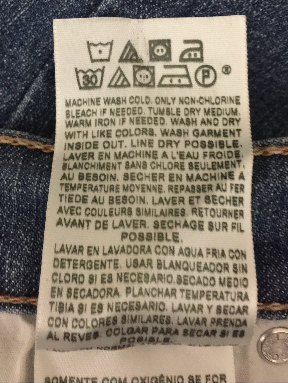 Levi's Women’s 512 Perfectly Slimming Bootcut Stretch Blue Denim Jeans Size 18M - Picture 10 of 10